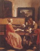 A Man and a Woman Seated by a Virginal